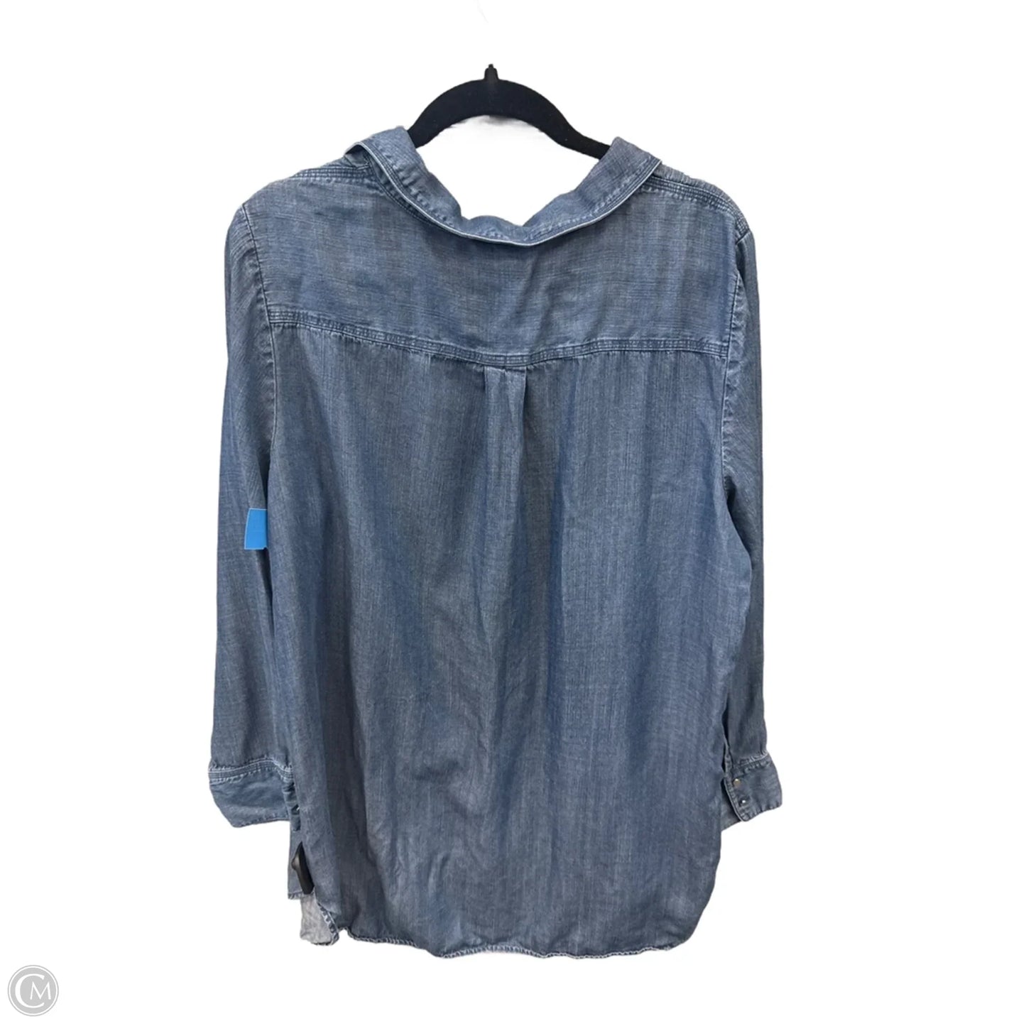 Top Long Sleeve By Christopher And Banks In Blue, Size: Xl