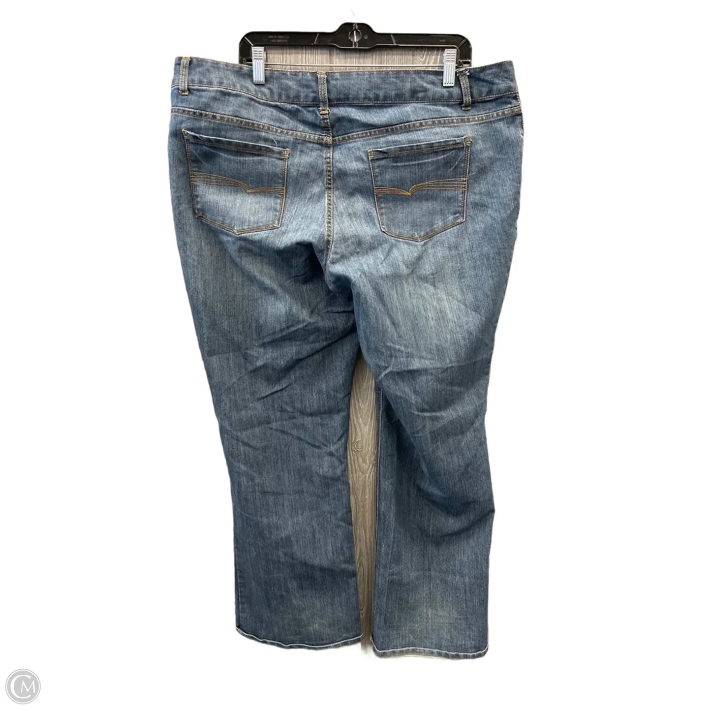 Jeans Boot Cut By Falls Creek In Blue Denim, Size: 18