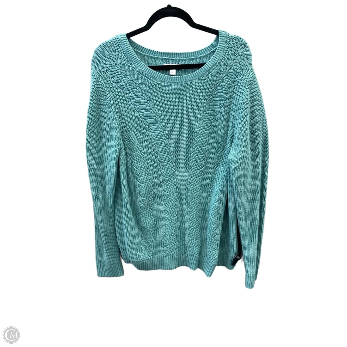 Sweater By Croft And Barrow In Green, Size: Xxl
