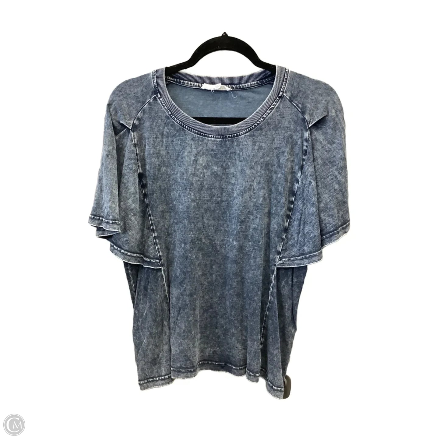 Top Short Sleeve By Jane And Delancey In Blue, Size: L