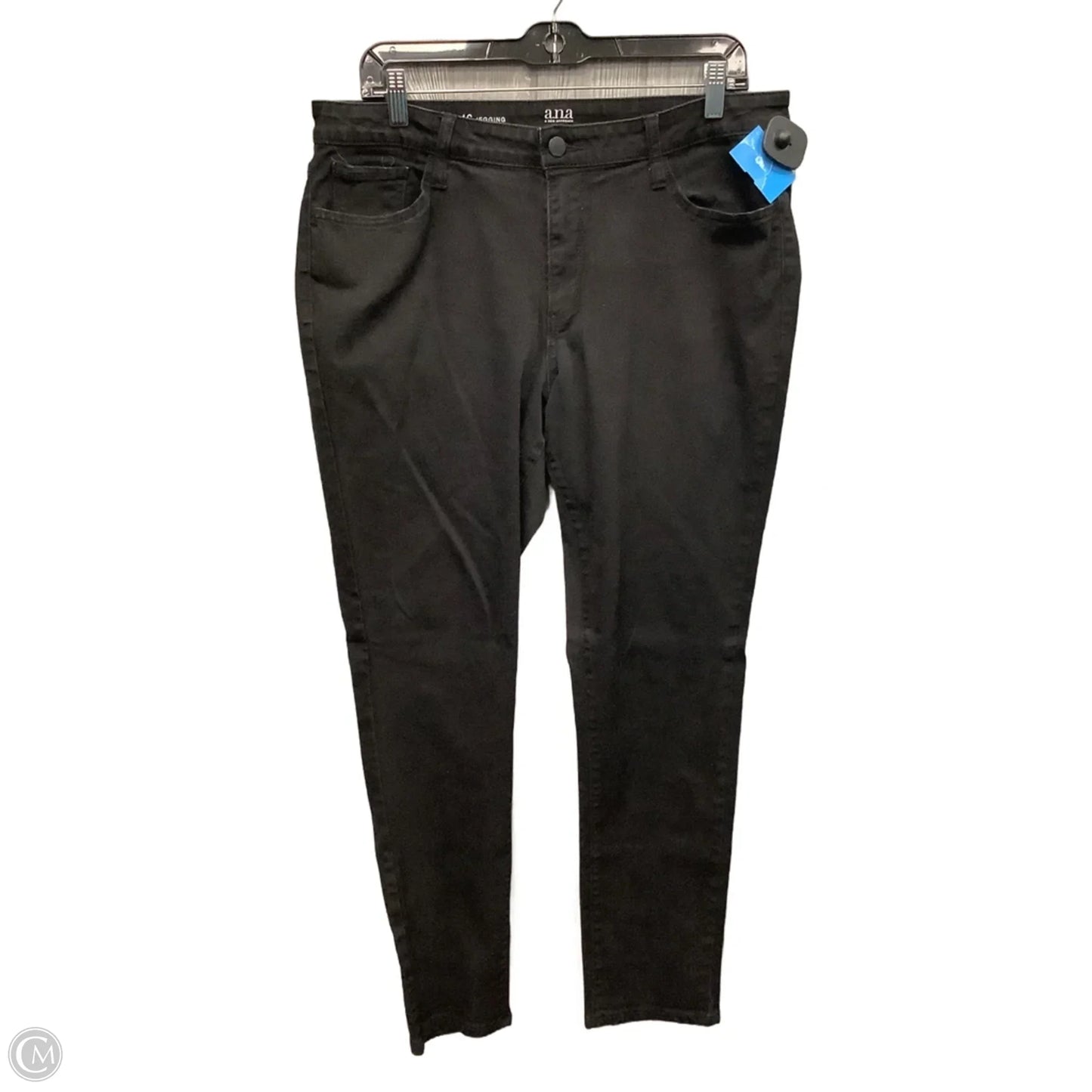 Jeans Jeggings By Ana In Black Denim, Size: 16