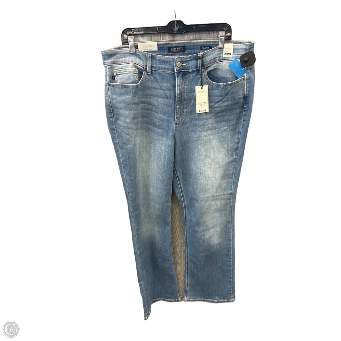 Jeans Skinny By Judy Blue In Blue Denim, Size: 20