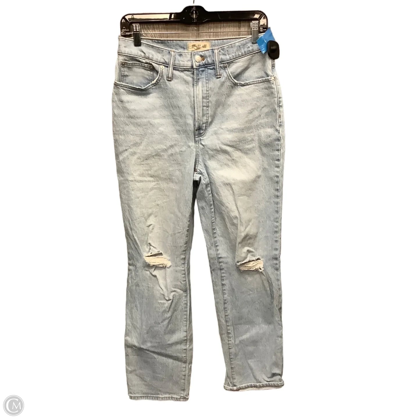 Jeans Straight By Madewell In Blue Denim, Size: 6