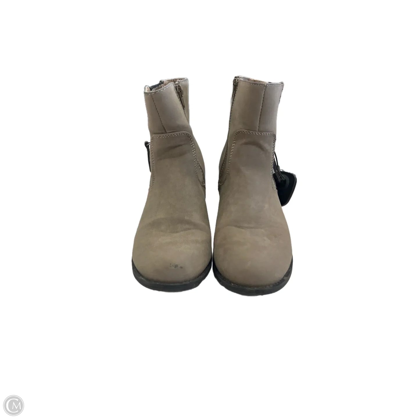 Boots Ankle Heels By Easy Street In Tan, Size: 8