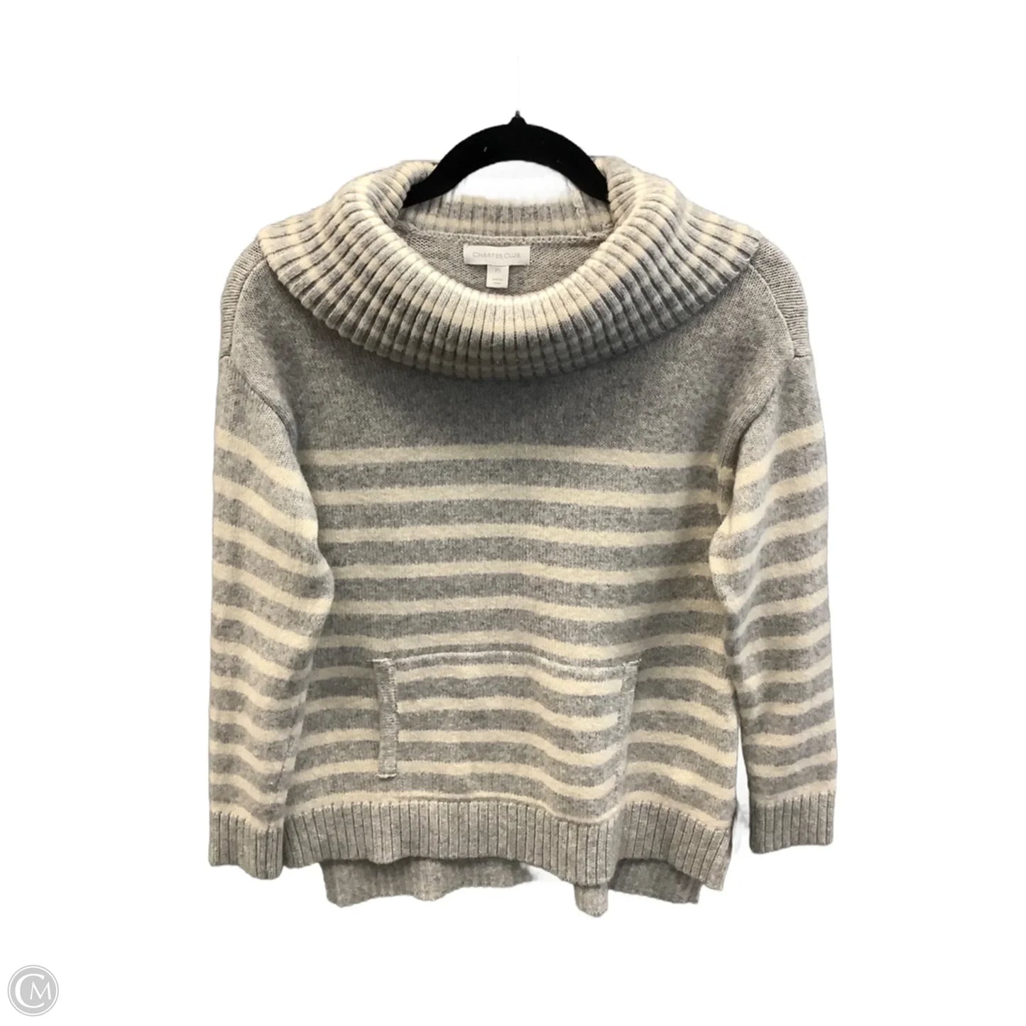 Sweater By Charter Club In Cream & Grey, Size: Sp