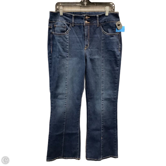 Jeans Flared By Curve Appeal In Blue Denim, Size: 14