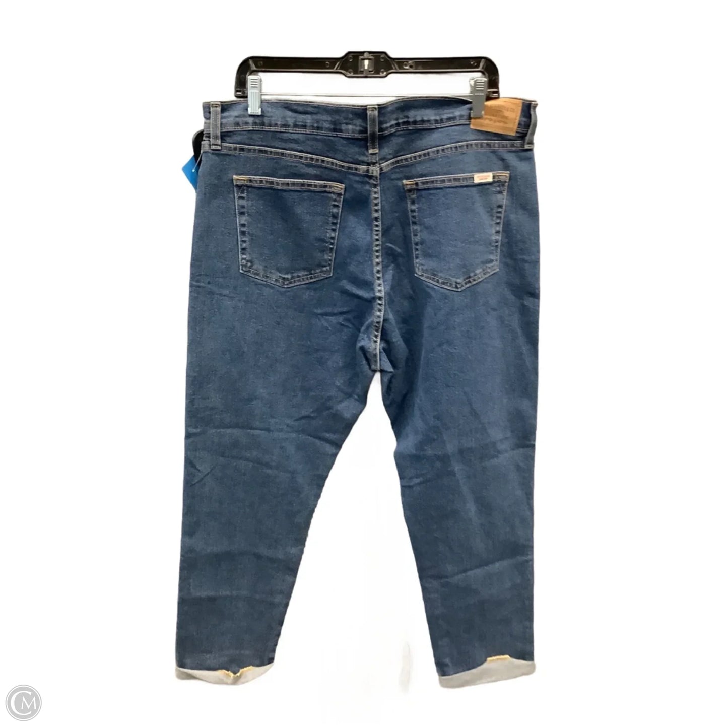 Jeans Boyfriend By Levis Signature In Blue Denim, Size: 14