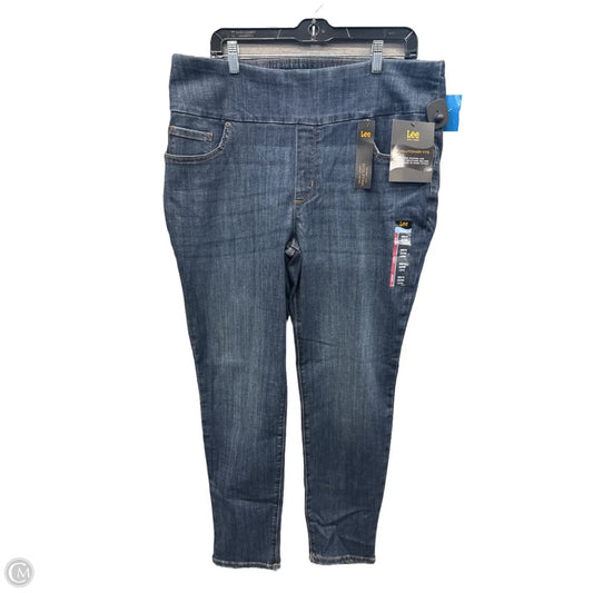 Jeans Jeggings By Lee In Blue Denim, Size: 20