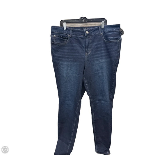 Jeans Skinny By Maurices In Blue Denim, Size: 20