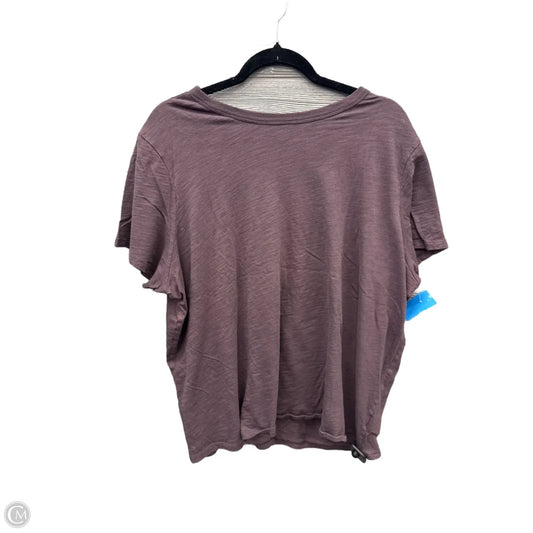 Top Short Sleeve By Old Navy In Purple, Size: Xxl