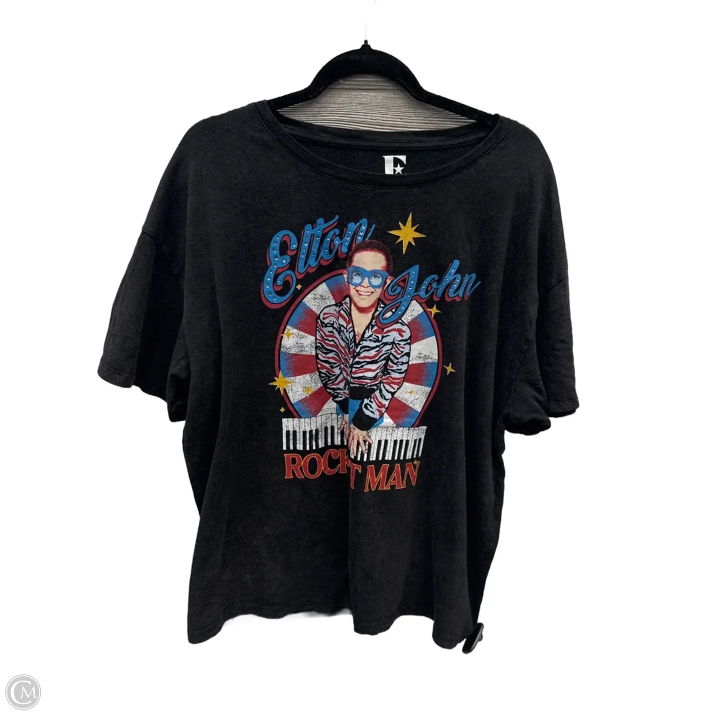 Top Short Sleeve By Clothes Mentor In Grey, Size: Xxl