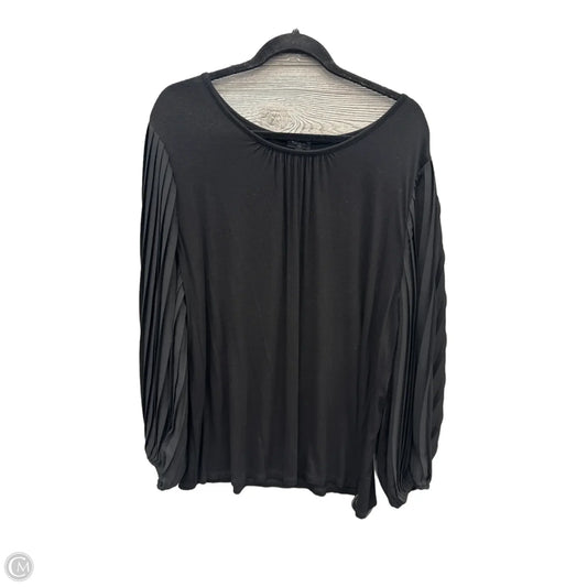 Top Long Sleeve By Talbots In Black, Size: 2x