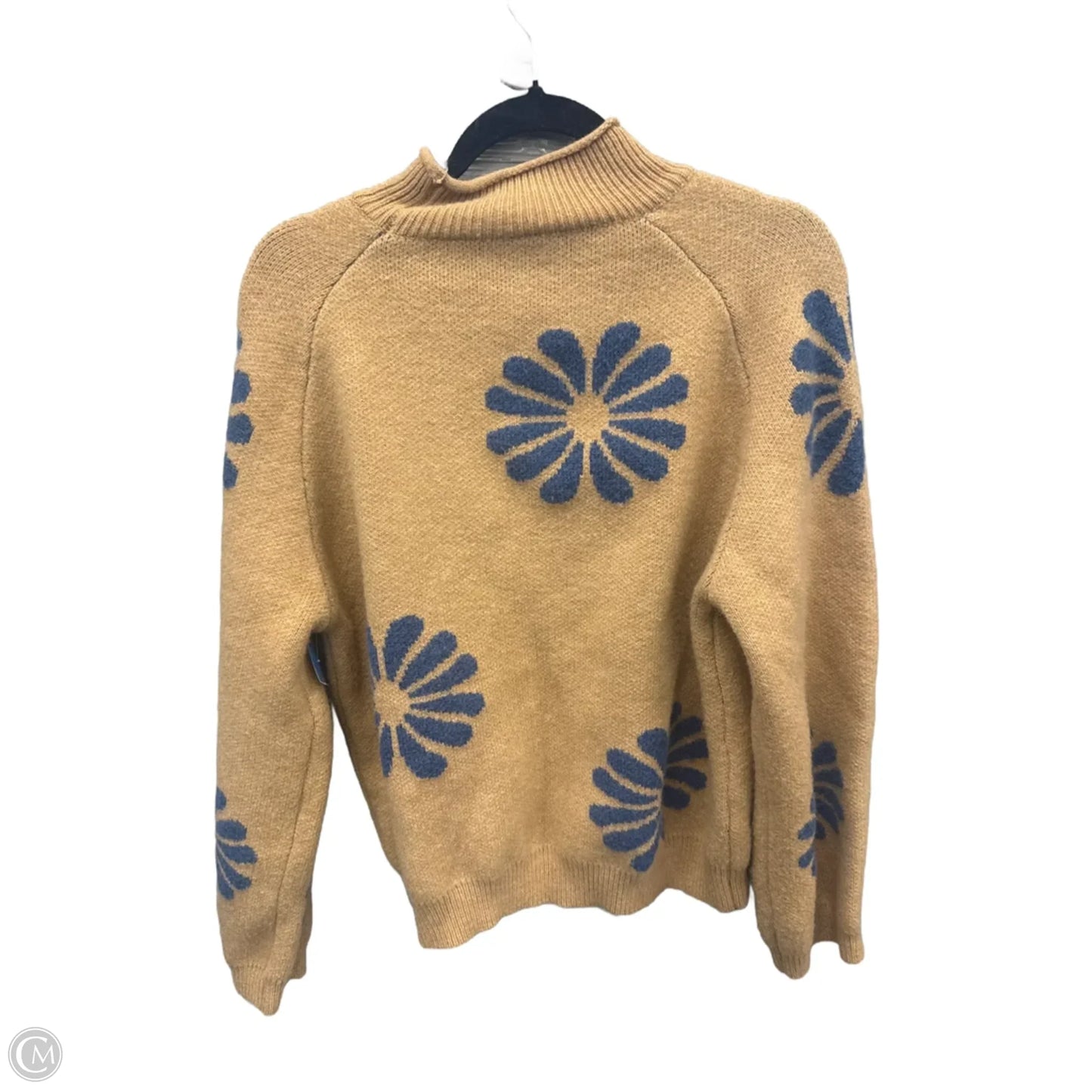 Sweater By Clothes Mentor In Blue & Tan, Size: Xxl