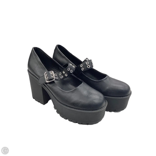 Shoes Heels Platform By Clothes Mentor In Blue, Size: 11