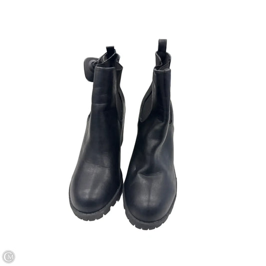 Boots Ankle Heels By Soda In Black, Size: 11