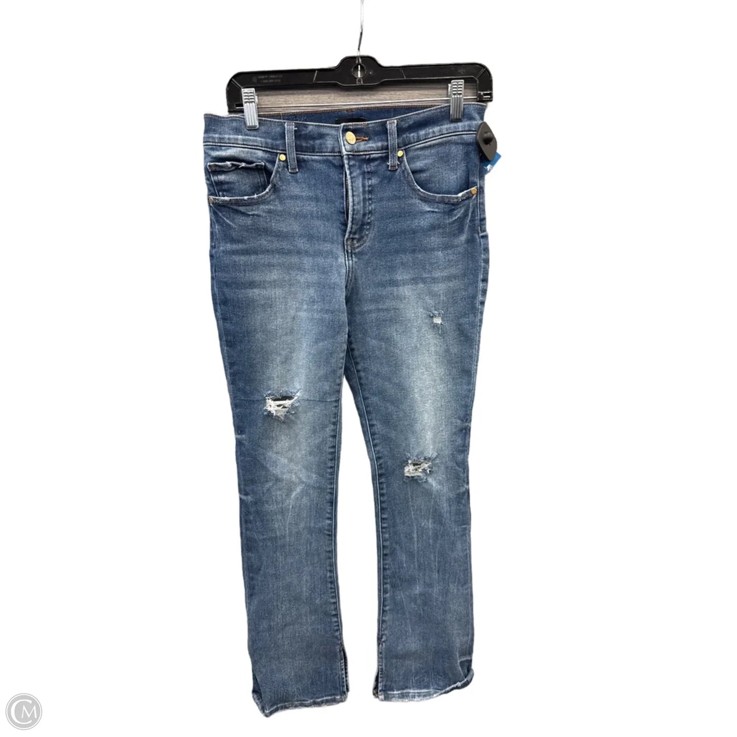 Jeans Straight By Express In Blue Denim, Size: 6
