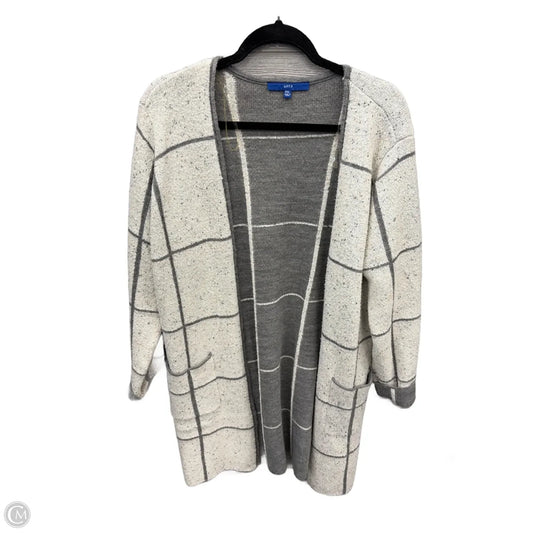 Sweater Cardigan By Apt 9 In Grey, Size: Xlp