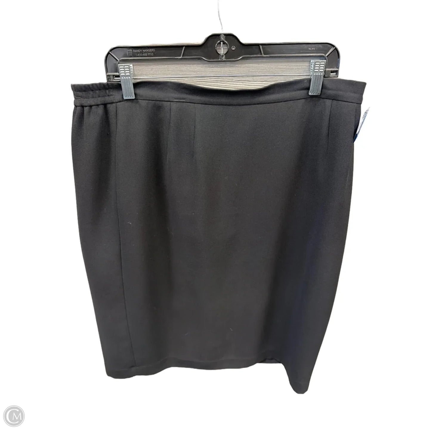 Skirt Midi By August Max Woman In Black, Size: 14