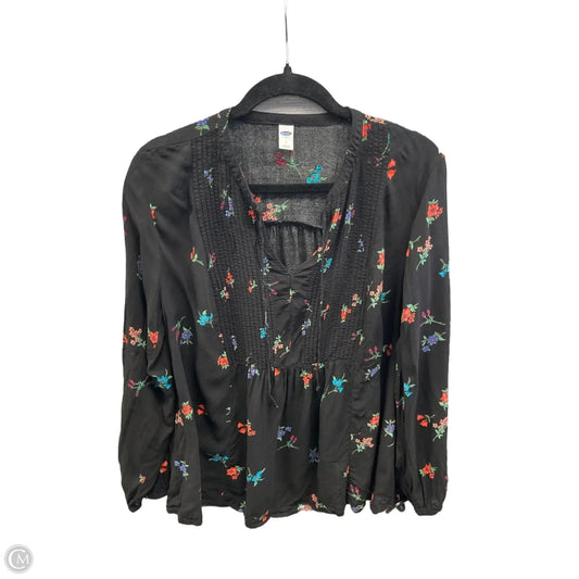 Top Long Sleeve By Old Navy In Black, Size: L