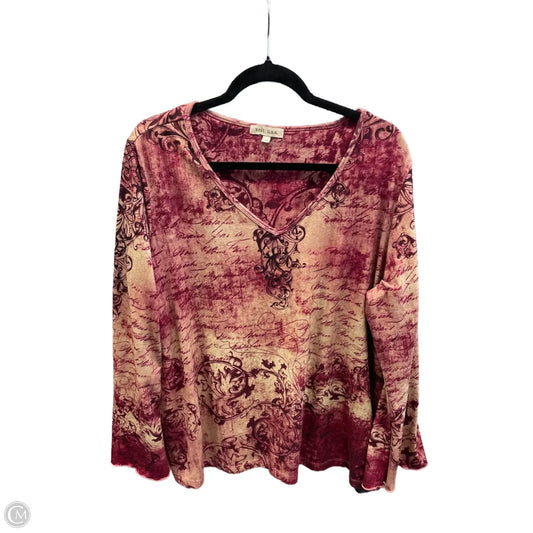 Top Long Sleeve By Clothes Mentor In Red, Size: 2x