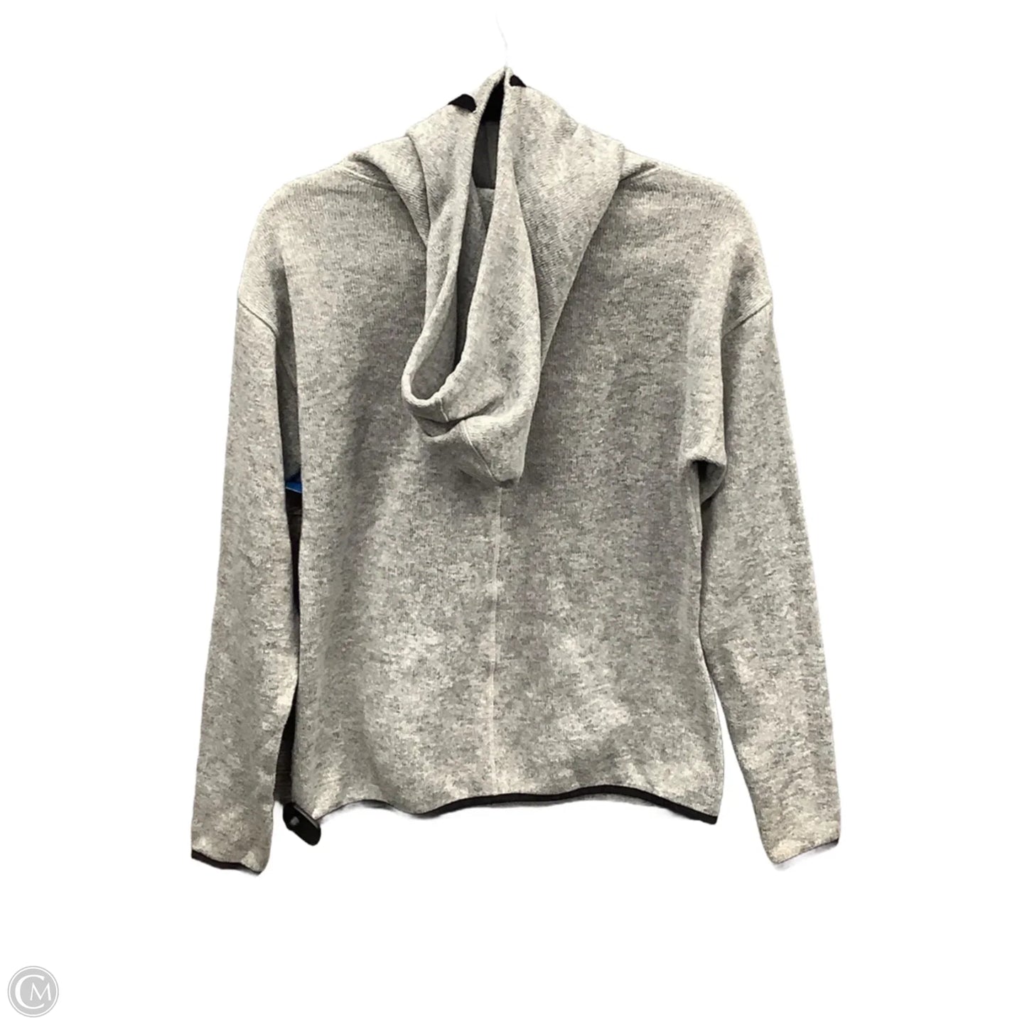 Athletic Sweatshirt Hoodie By Champion In Grey, Size: S