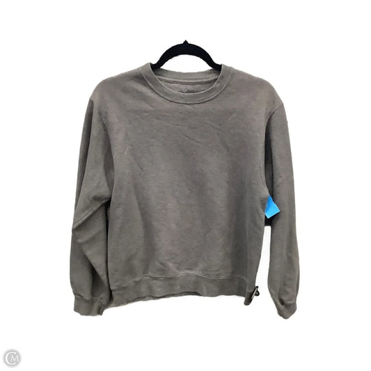 Sweatshirt Crewneck By Fruit Of The Loom In Grey, Size: S