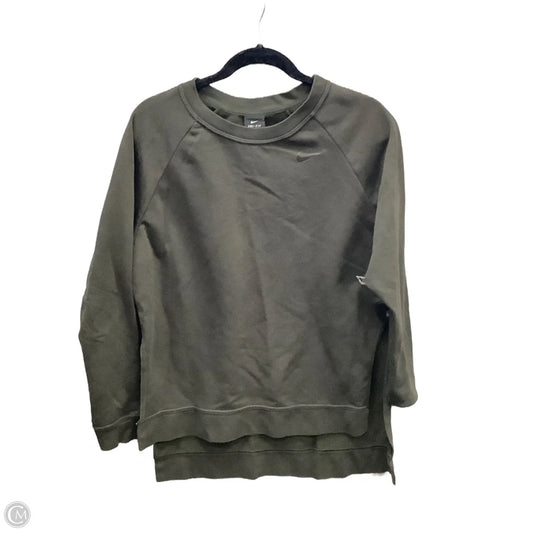 Athletic Sweatshirt Crewneck By Nike Apparel In Green, Size: Xs