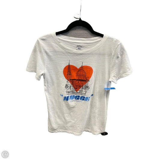 Top Short Sleeve By J. Crew In White, Size: Xs