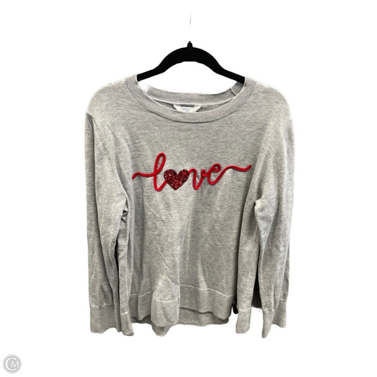 Top Long Sleeve By Time And Tru In Grey, Size: Xl