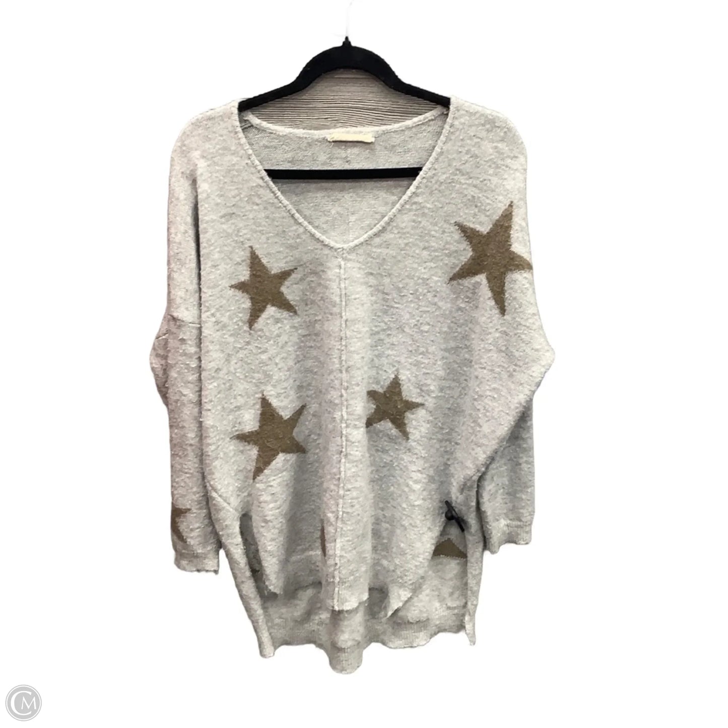 Sweater By Clothes Mentor In Grey, Size: M