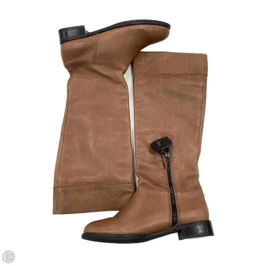 Boots Mid-Calf Flats By J. Jill In Brown, Size: 9.5