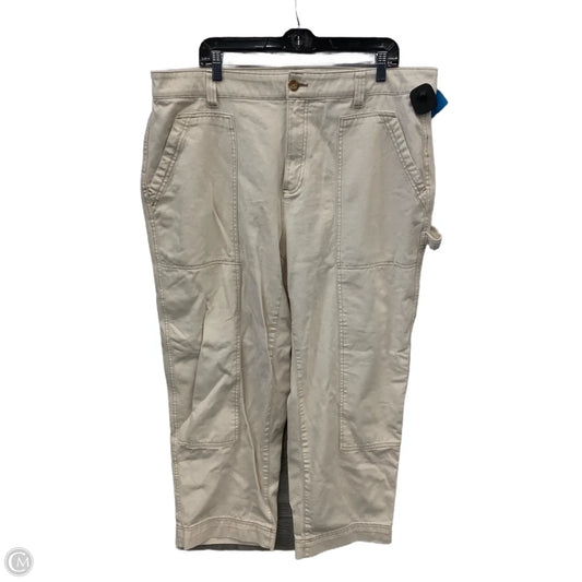 Jeans Straight By Old Navy In Cream Denim, Size: 18