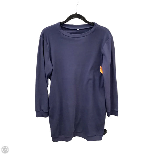 Tunic Long Sleeve By Clothes Mentor In Blue, Size: M