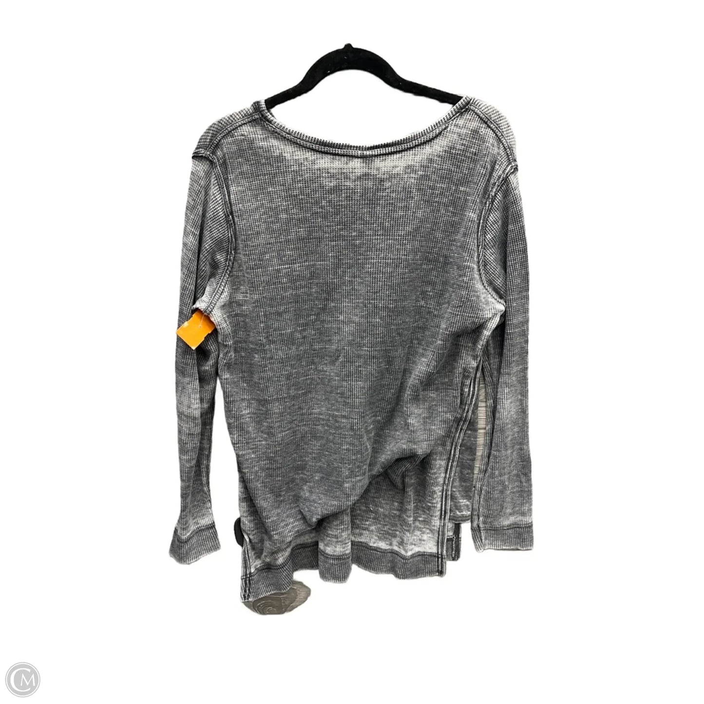 Top Long Sleeve By Green Tea In Grey, Size: L