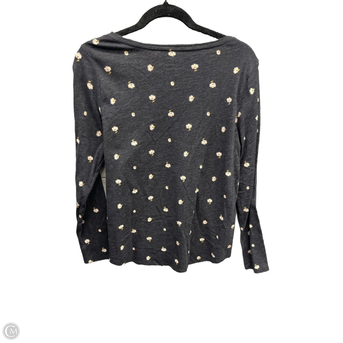 Top Long Sleeve By Sonoma In Grey, Size: M