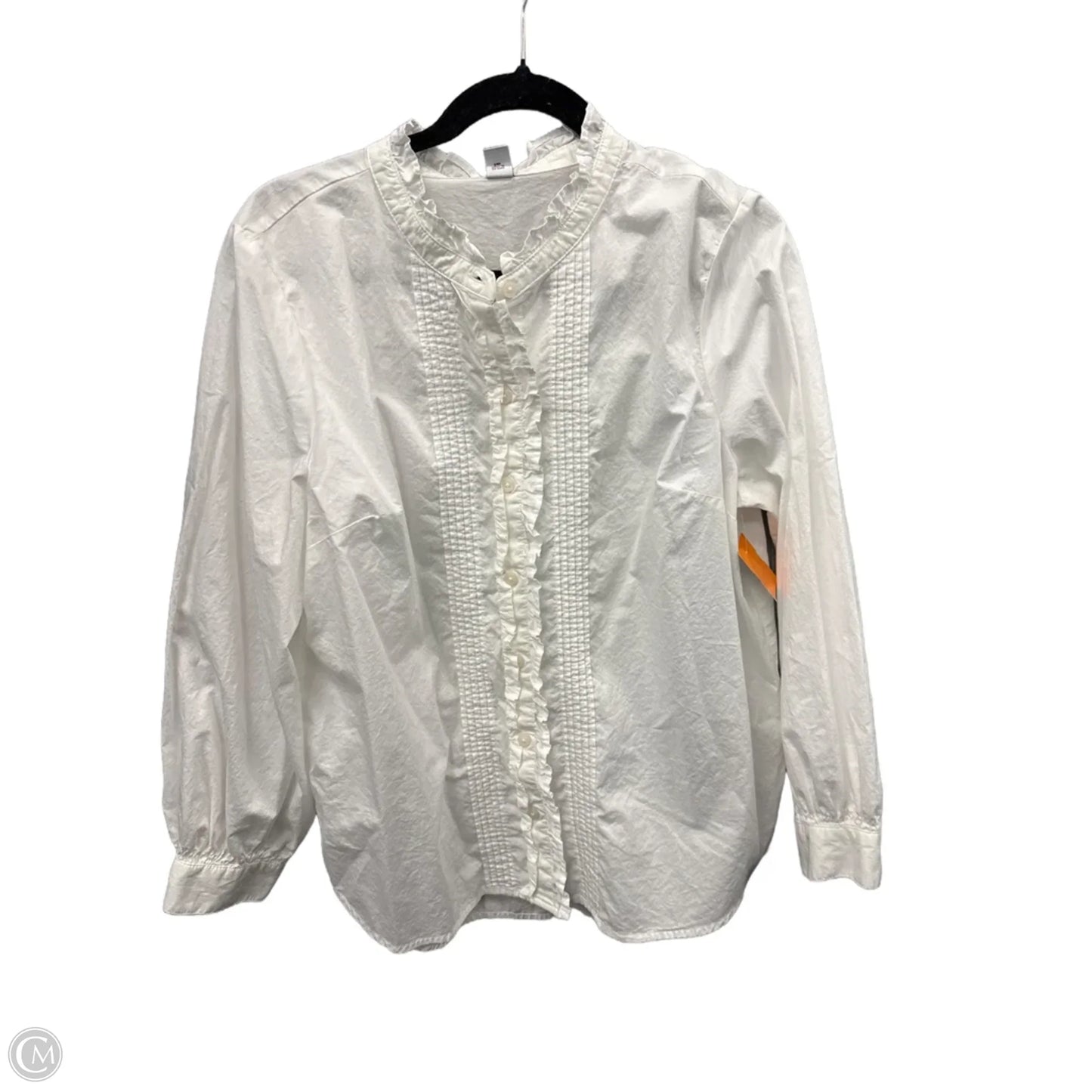 Top Long Sleeve By Old Navy In White, Size: L