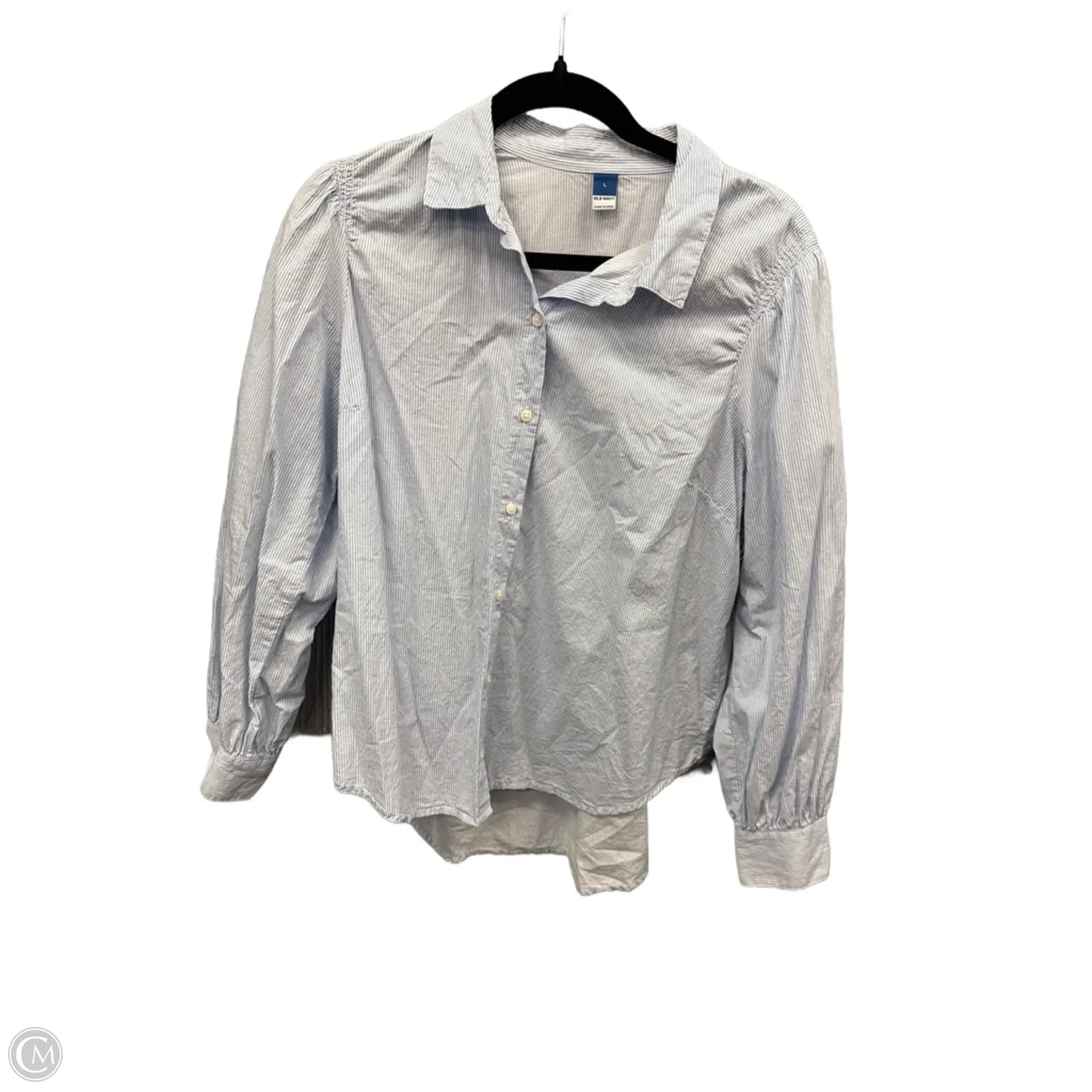 Top Long Sleeve By Old Navy In Striped Pattern, Size: L