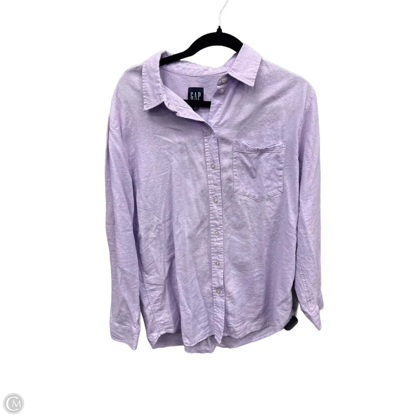 Top Long Sleeve By Gap In Purple, Size: M