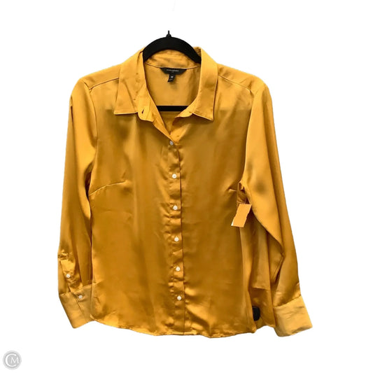 Top Long Sleeve By Banana Republic In Yellow, Size: M
