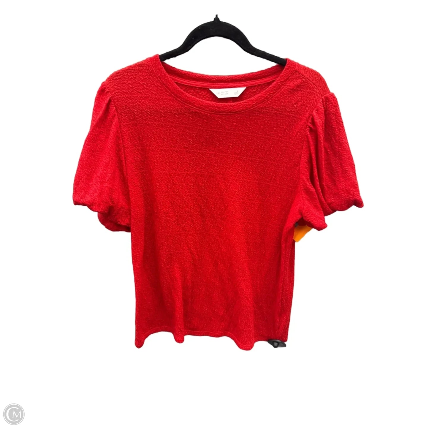 Top Short Sleeve By Lc Lauren Conrad In Red, Size: L