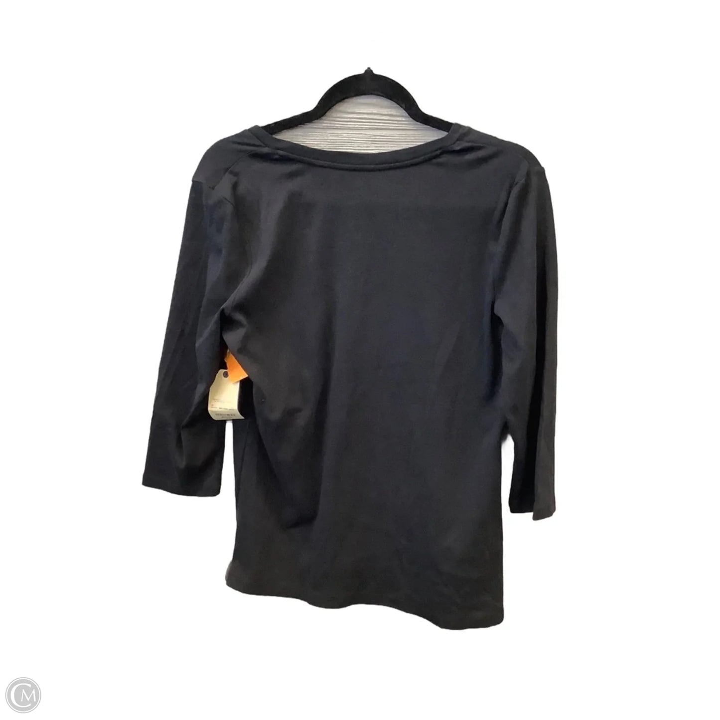Top 3/4 Sleeve Basic By St Johns Bay In Black, Size: M