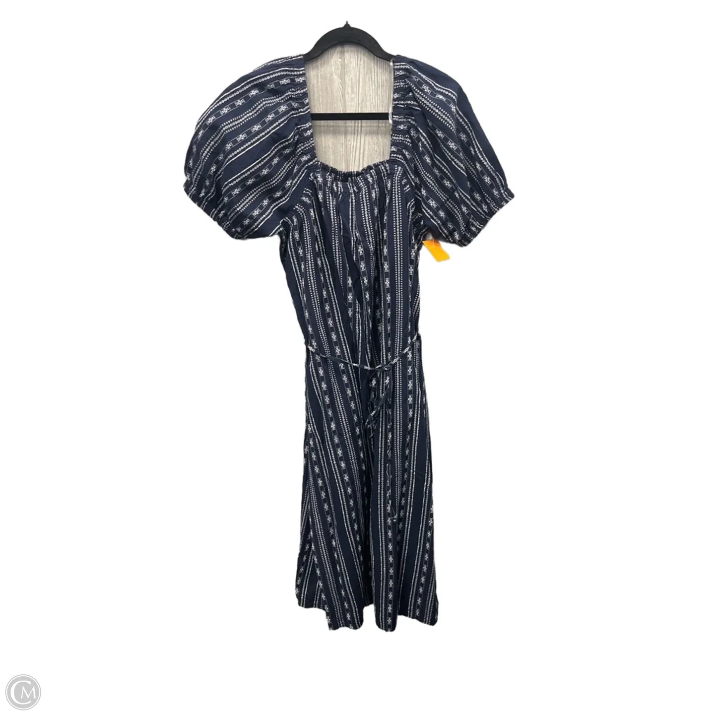 Dress Casual Midi By Time And Tru In Blue, Size: M