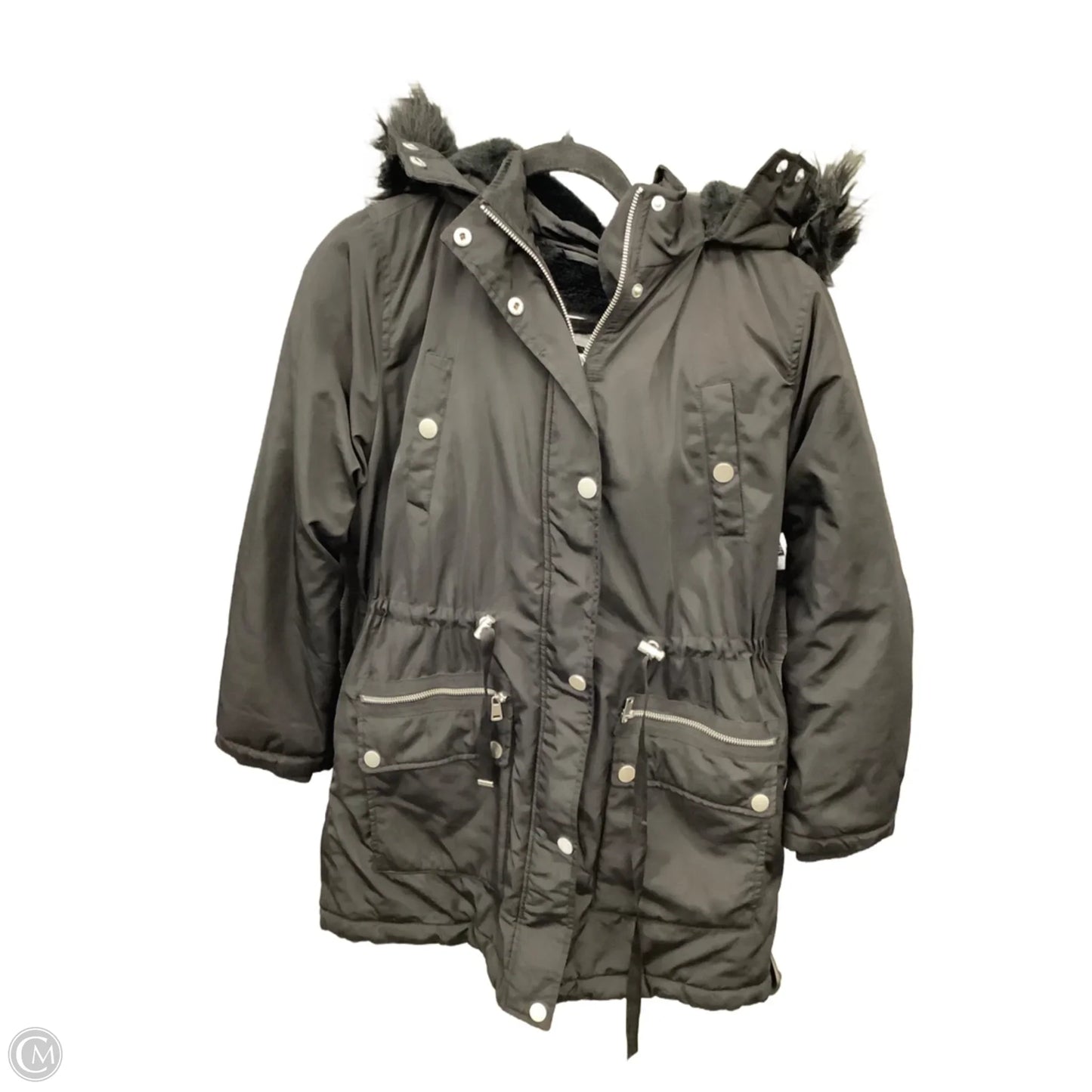 Coat Parka By Time And Tru In Black, Size: S