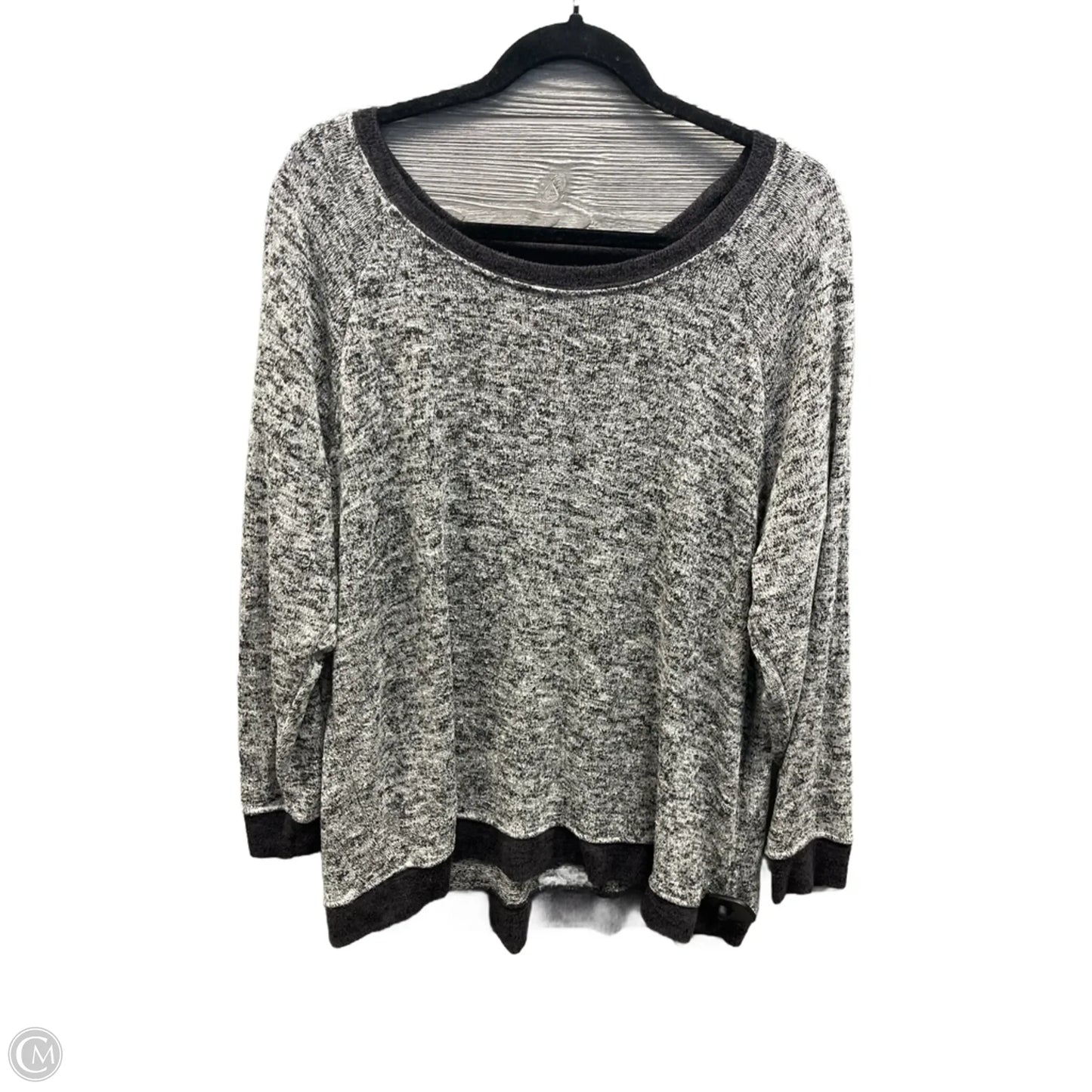 Top Long Sleeve By Maurices In Grey, Size: 2x