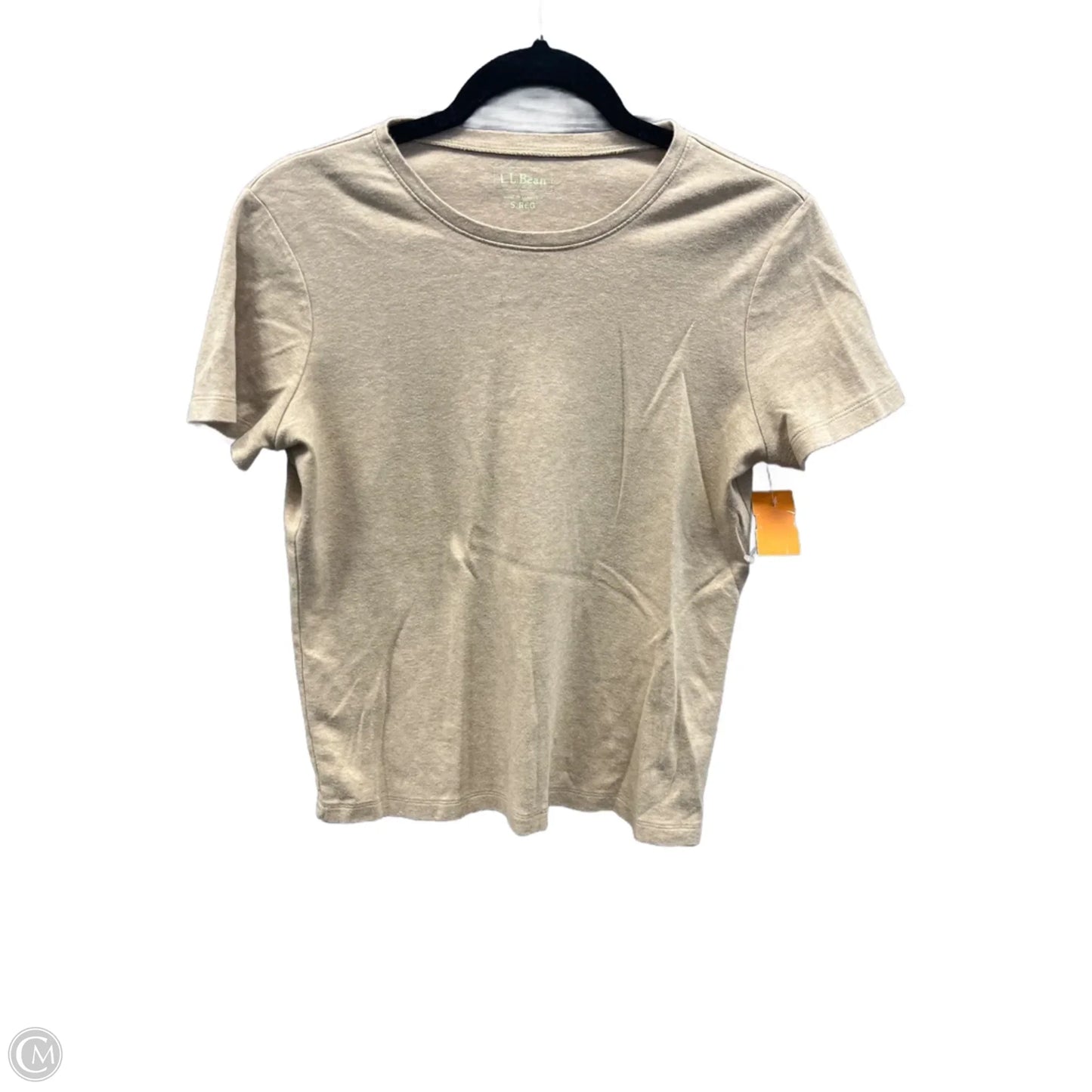 Top Short Sleeve Basic By L.l. Bean In Tan, Size: S