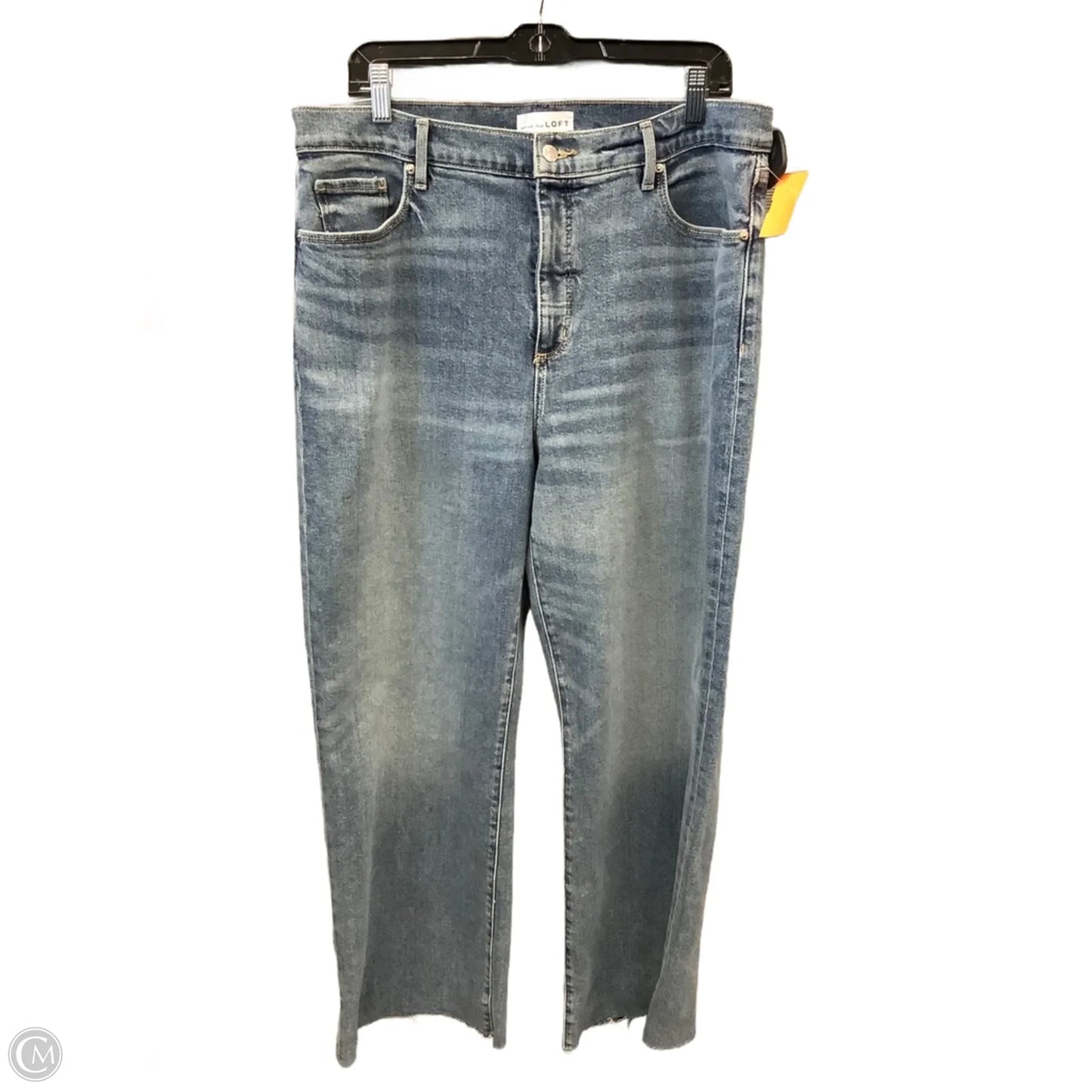 Jeans Wide Leg By Loft In Blue Denim, Size: 14