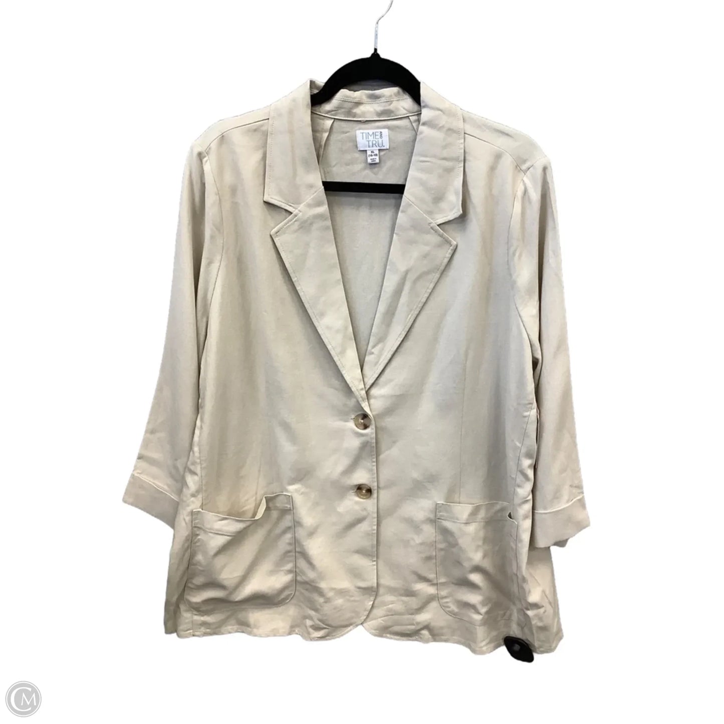 Blazer By Time And Tru In Tan, Size: Xl