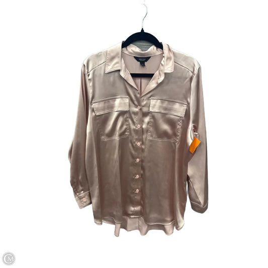 Top Long Sleeve By Simply Vera In Pink, Size: L