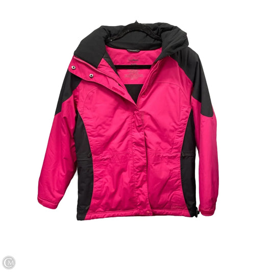 Coat Puffer & Quilted By L.l. Bean In Black & Pink, Size: M