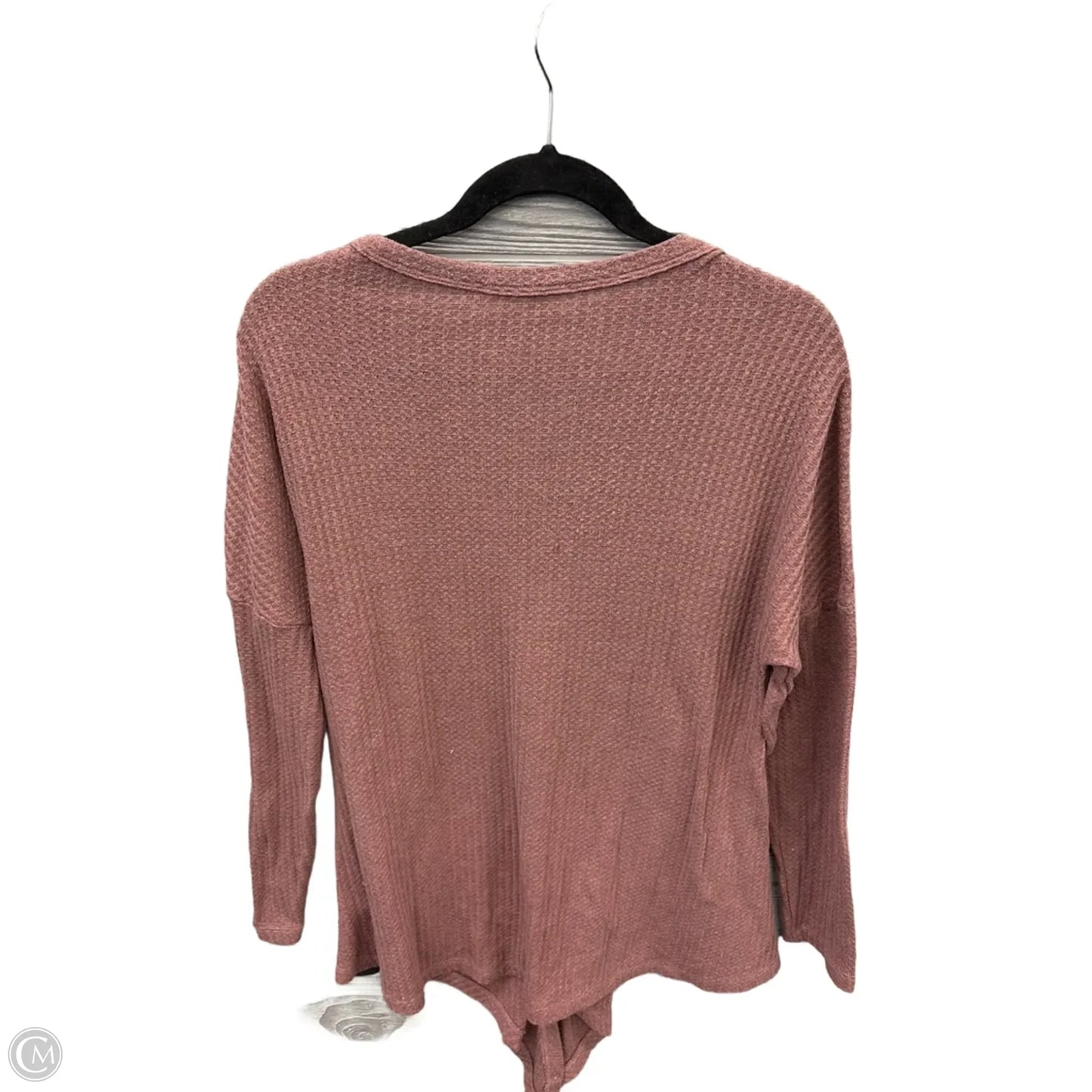 Top Long Sleeve By Andree By Unit In Pink, Size: S
